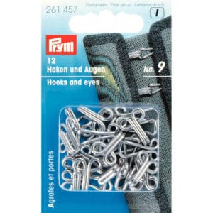 Haken en ogen (9 mm)