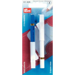 Krijtpotloden (blauw/wit)