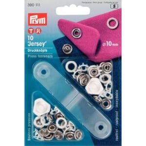 Jersey drukknopen (10 mm) - Wit