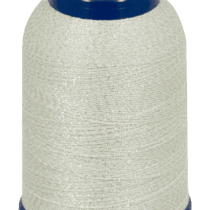 Metallic wooly nylon wit