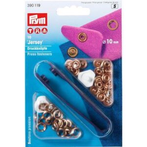 Jersey drukknopen koper (10 mm)