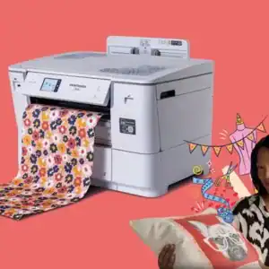 "Brother PrintModa Studio – print je eigen katoenstof in levendige kleuren. Perfect voor quilts, kleding en accessoires. Advies & service bij Eltink Naaimachines."