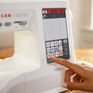 SINGER SE9185 – borduurscherm met motiefbewerking